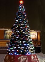 Уличная гирлянда "Цветной Каскад GT" 24В - для елок от 3 до 12 м