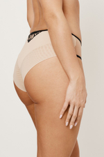 REBECCA BEIGE/BLACK Mini Трусы бразильяно SUBTILLE