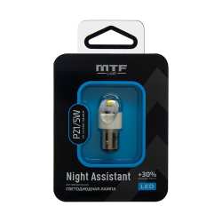 Светодиодная лампа для ДХО P21/5W MTF Light Night Assistant NP21/5WW