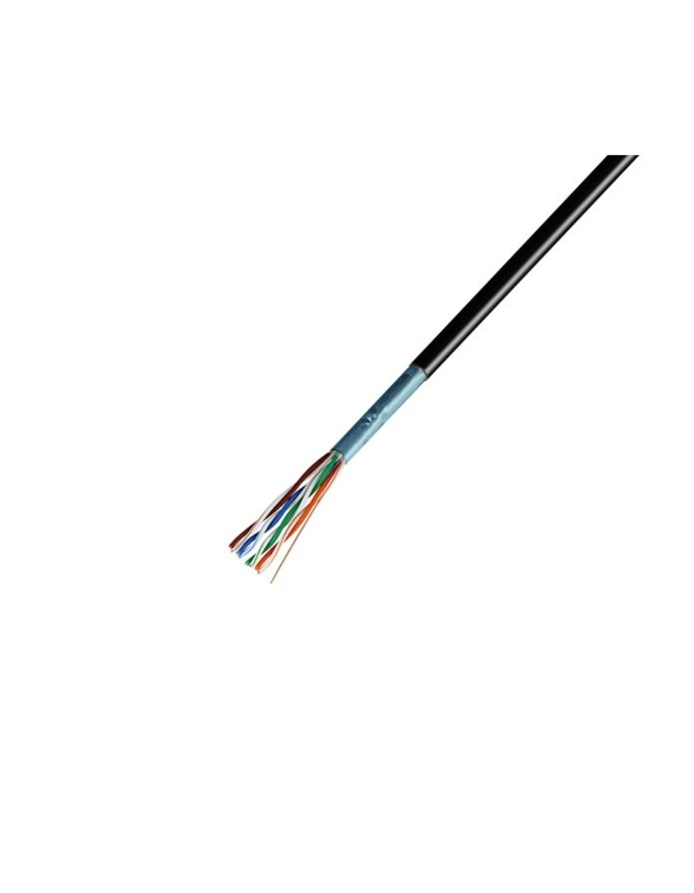 Витая пара Rexant (01-0165) Кабель витая пара F/UTP, CAT 5e, ZH нг(А)-HF, 4PR, 24AWG, OUTDOOR, SOLID, черный, 305м