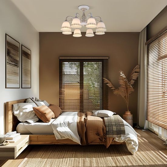 60107/8 / потолочный светильник / белый с золотом