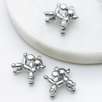 Подвеска Собачка, цвет серебро, размер 15*16 мм, цена за 1 шт