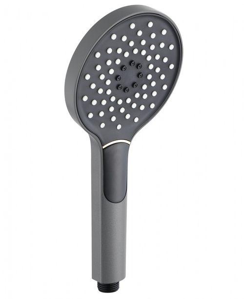 2021-3 Лейка для душа графит 12*26см (2-функций, кнопка) HANSEN (50/1шт)