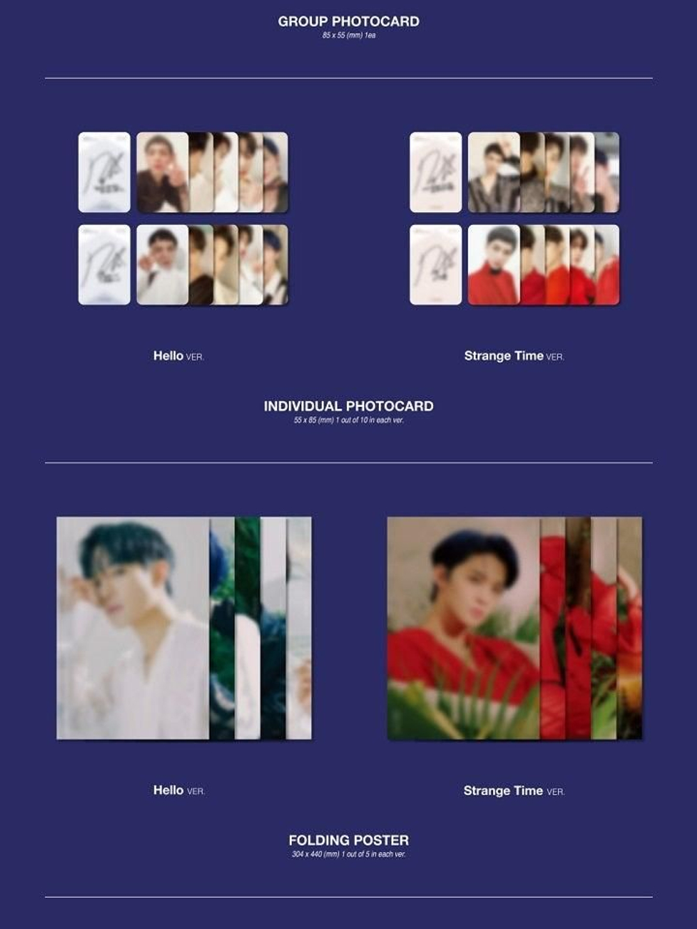 Альбом CIX - Hello, Strange Time Hello Chapter.3 3rd EP Album 2 Version SET