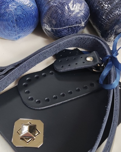 Комплект для мини-сумки Кожа Midnight blue