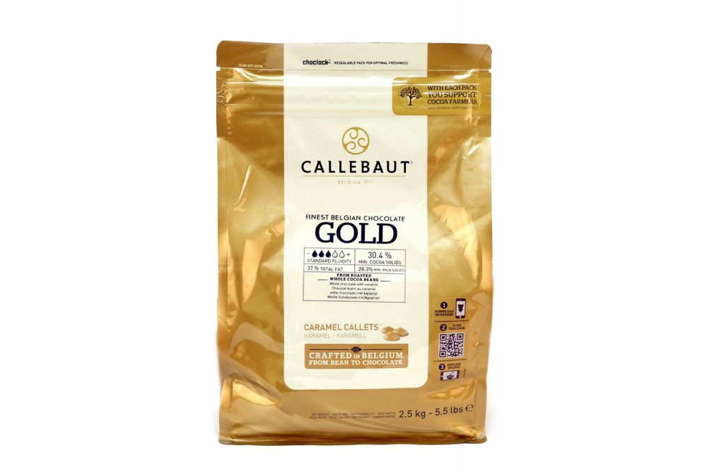 Шоколад Callebaut Белый GOLD 30,4 (Пакет 2,5кг)