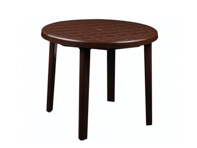Стол круглый 900*900*750мм (коричневый)