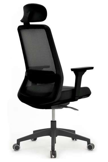 Кресло Ворк W-218C BLACK Черный