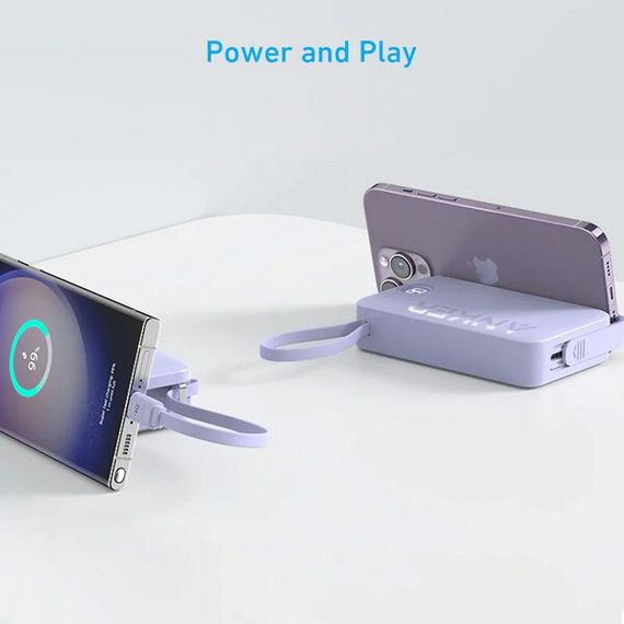 Внешний аккумулятор Anker 335 Nano Power Bank 20000 мАч 22.5 Вт (A1647HV1) фиолетовый