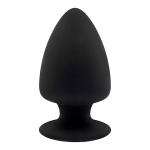 Черная анальная пробка 13см SilexD Premium Silicone Plug Model 1 Size L