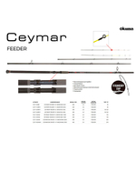 Удилище фидерное OKUMA Ceymar V2 13'0" XH 390см. 150 гр. 3сек. F4.0/5.0oz