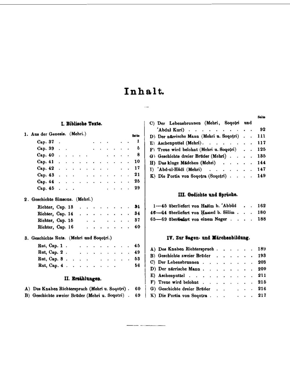 Die Mehri- und Soqot̥ri-sprache. Buche 1. Texte | David Heinrich Müller