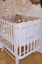 Кроватка детская Antemi Terra Light NEW с маятником НИК 17б белый