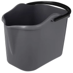 Ведро Grenada прямоугольное, 13л (серый) (комплект 6 шт)