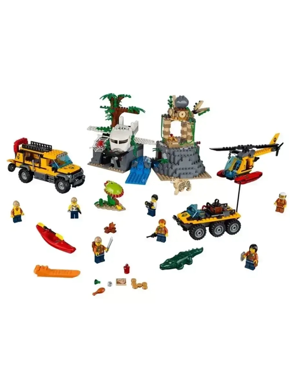 Конструктор Сити База исследователей джунглей 813 дет 6098