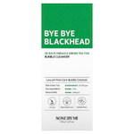 SOME BY MI, Bye Bye Blackhead, 30 Days Miracle Green Tea Tox, пенящееся очищающее средство с экстрактом зеленого чая, 120 г (4,23 унции)