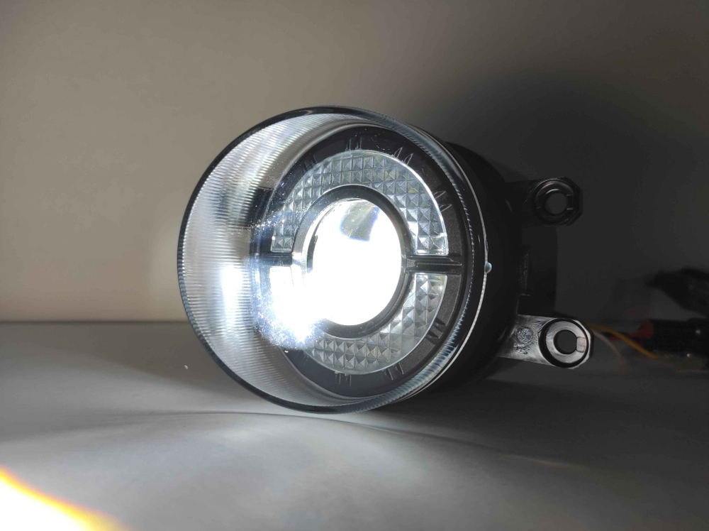 НЕТ - M77 - Б.Дальний / ПТФ (M77, белый) линзы Bi-LED для Toyota/Lexus, светодиодные противотуманные фары (2 шт. / комплект)