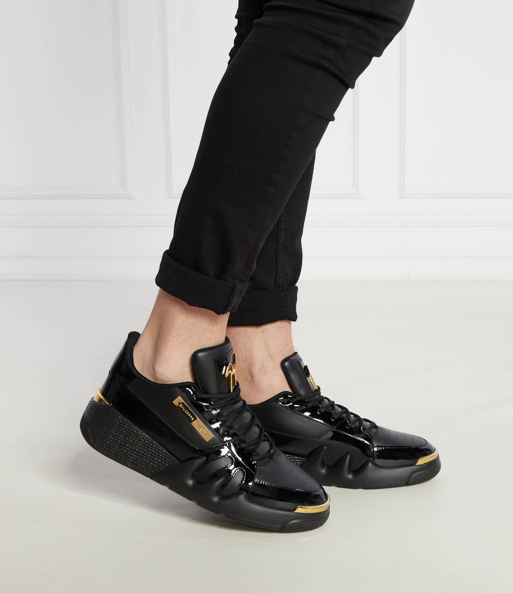 Кожаные кроссовки talon Giuseppe Zanotti - черный(RM40002)