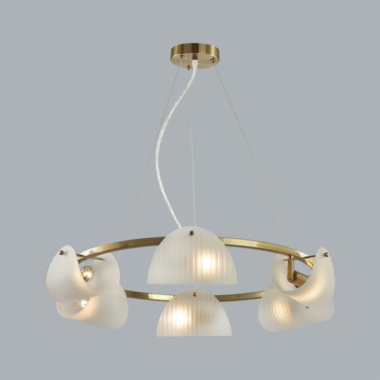 6571/6 NEOCLASSI LN26 193 медный/белый/металл/стекло Люстра E14 6*60W 220V FIORO