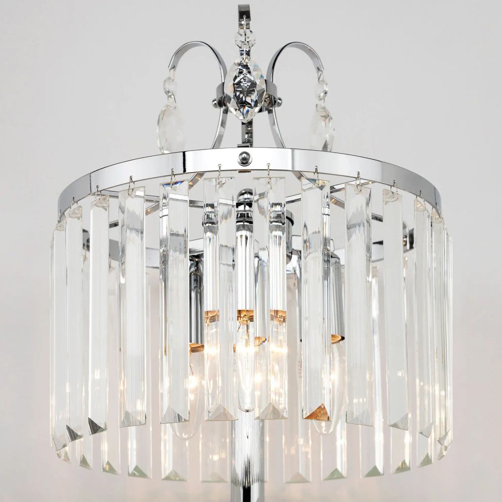 Citilux Инга CL335831 Настольная лампа хрустальная Хром