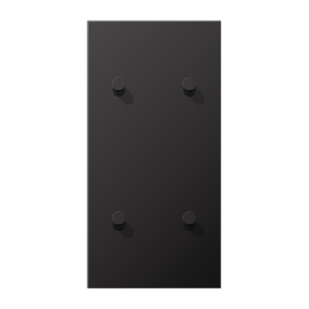 JUNG LS1912 Dark Центральная плата, 2 поста, для вертикальной установки, тумблеры 2+2,конус; метал. исполнение, арт.AL12-25DK01