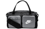 Nike Sports Polyester Gym Bag, Hand Crossbody Bag, Travel Bag Regular Unisex Black Gray