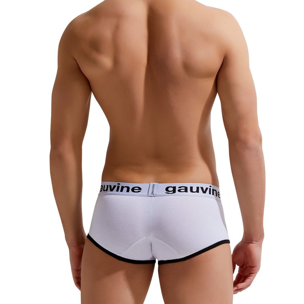 Мужские трусы хипсы белые GAUVINE 3004