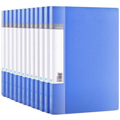 Папка с боковым зажимом Deli, внутренний карман, А4, синяя