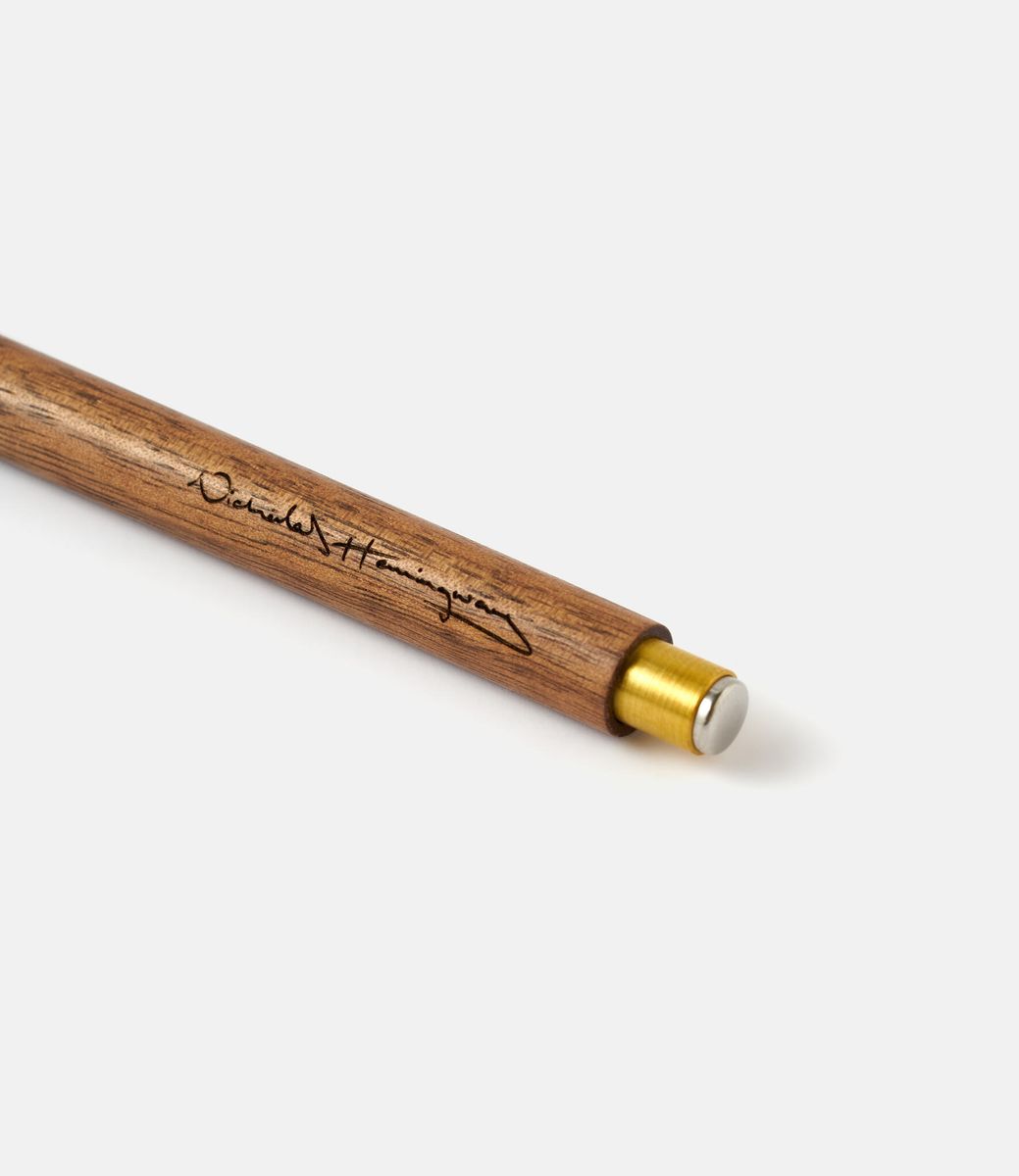 Nicholas Hemingway Handmade Walnut & Brass Mechanical Pencil — механический карандаш