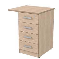 2ТЗ.002.5 Тумба приставная с топом, замок (550*600*750)