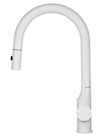 Смеситель для кухни с выдвижным изливом WONZON & WOGHAND, Белый матовый (WW-A21252-MW)