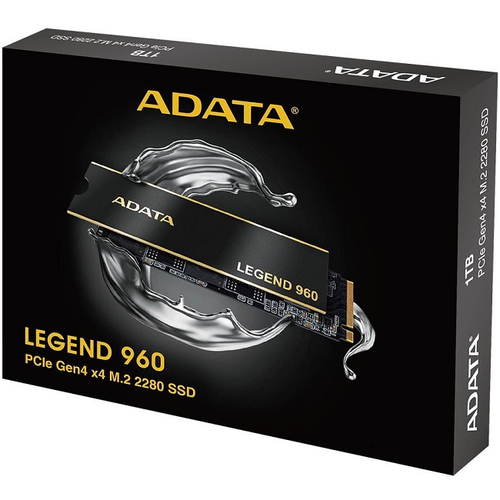 Жесткий диск SSD M.2 4Tb ADATA Legend 960, 7400/6800MBs, 630000 IOPS, TLC 3D NAND, 2280, PCI-E 4.0 x4 (ALEG-960-4TCS)