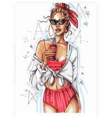 Картина по номерам "Модная"