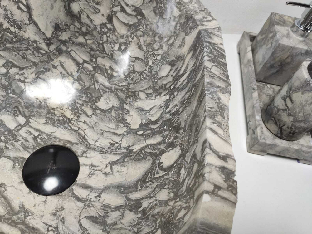 Каменная раковина из мрамора Erozy Doreng EM-00942 (45*42*15)