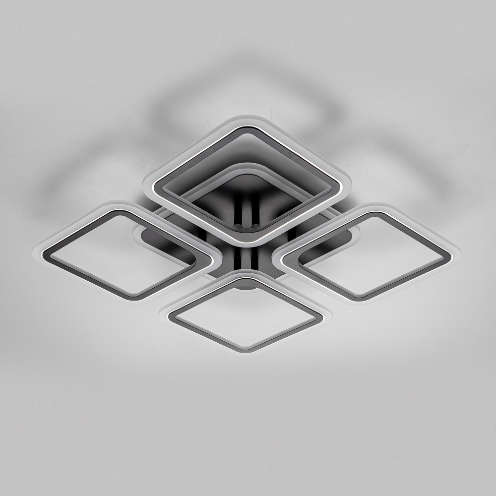 Citilux Марсель Смарт CL232A145E RGB Умная люстра Чёрная