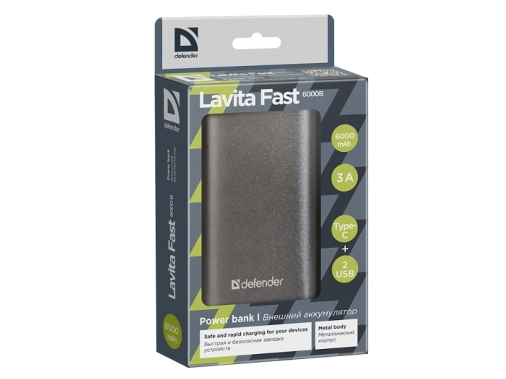 Порт.аккумул. Defender Lavita  (6000mAh)