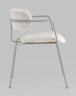 Стул Дженни букле светло-серый каркас серый муар