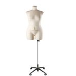 Манекен портновский Моника, размер 48, цвет бежевый, на подставке «Милан». Вид спереди.