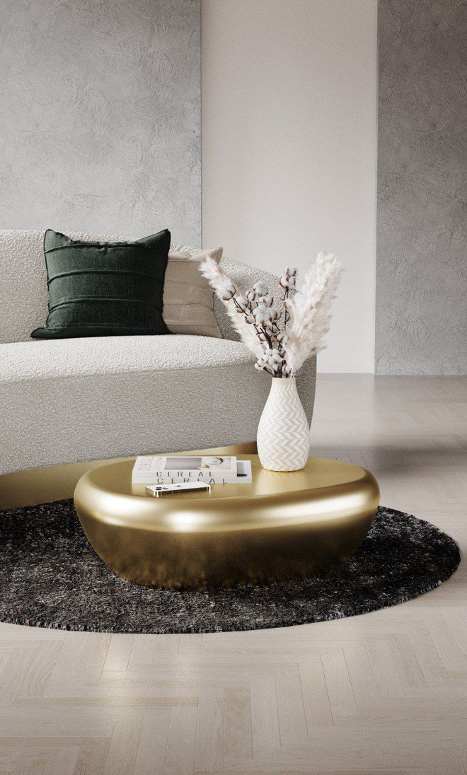 Стол журнальный Ангара латунь