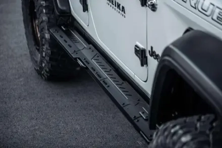 Фиксированные боковые пороги MEIKA для Jeep Wrangler Rubicon (JL) Рестайлинг 2024+ Джип Вранглер