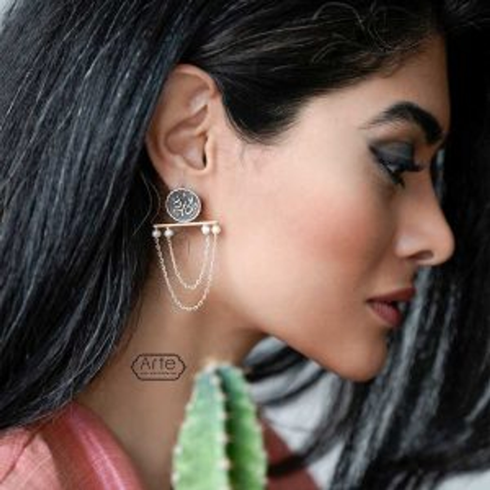 Серебряные серьги Arte Crazy Heart 20220405 Иран