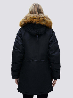 Alpha N-3B W Parka (черный/оранж - black/orange)