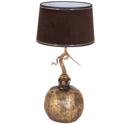 Настольная лампа Гранат Бронза Конфети Шоколад