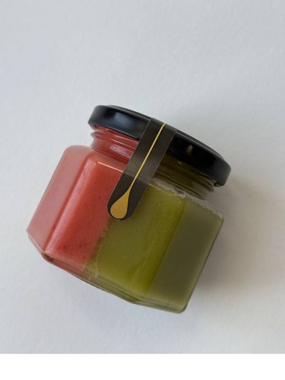 Мёд-суфле с клубникой с мятой, 180 гр