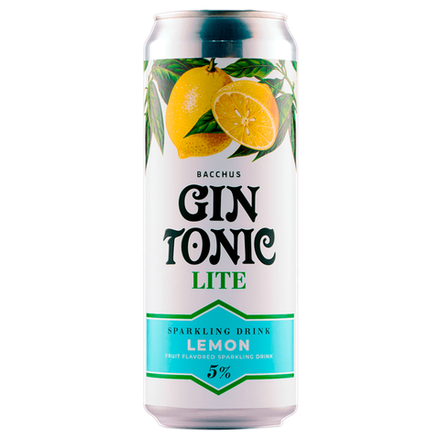 Алкогольный напиток Gin Tonic лимон 5% 0,45 л