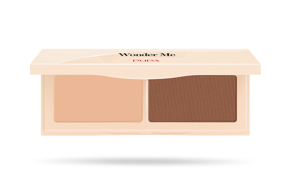 Pupa Палетка для лица Wonder Me, контурирующая, тон №002, для средней и темной кожи, 8 гр