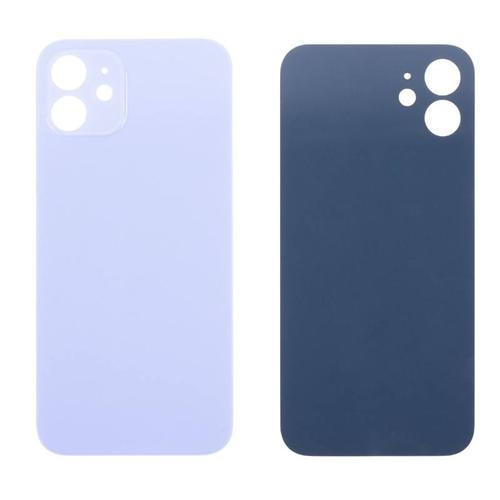 Задняя крышка для Apple iPhone 12 Фиолетовый (широкий вырез под камеру) - Премиум