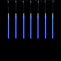 Гирлянда Тающие сосульки 10*0.5 м., 24V., 600 синих LED ламп, коннектор, черный ПВХ, LTC (CCL600-10-1B)