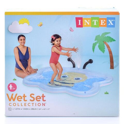 Бассейн надувной с фонтаном Пчелка 127x102x28см от 2 лет (Intex)