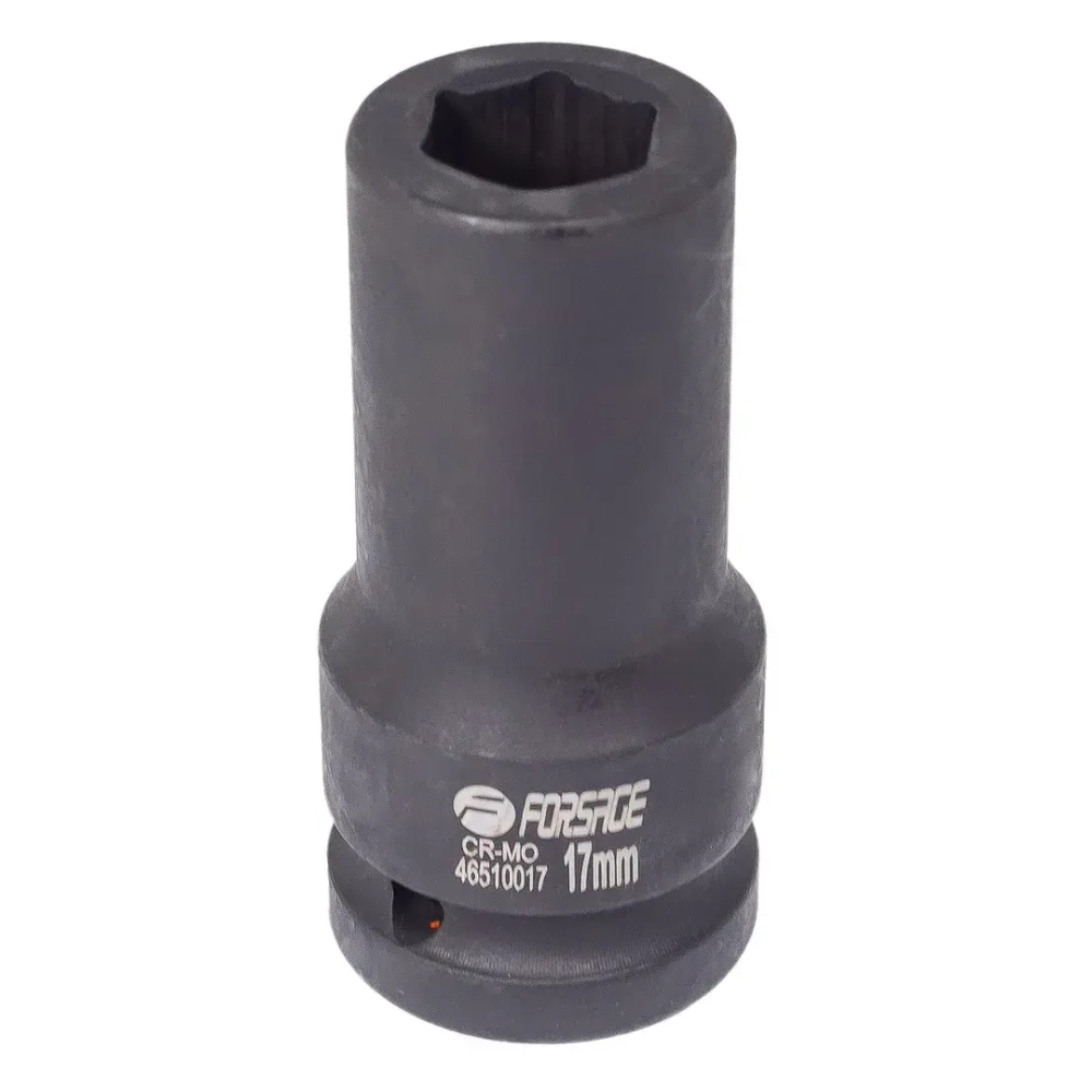 Головка ударная глубокая 17мм 3/4''6гр Forsage F-46510017